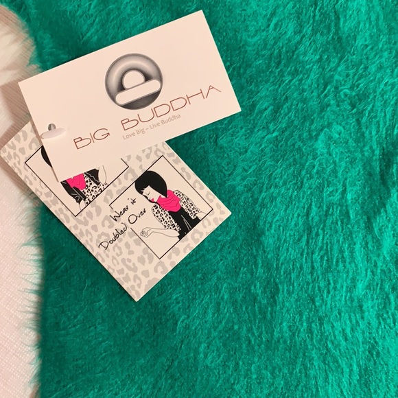 Emerald pine green soft endless infinity scarf wrap Big Buddha Irish soft new - Picture 7 of 9